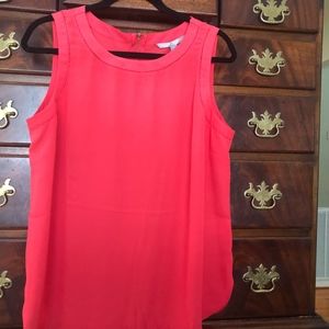Valerie Stevens Orange Sleeveless Top Size Large